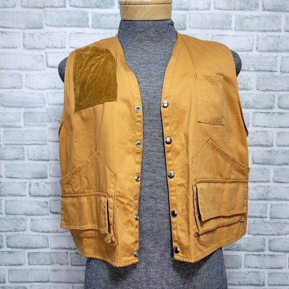 Vintage 80s Newco Hunting Shooting Vest Mens XL Outdoorsman Sportswear Mountain - Picture 6 of 8